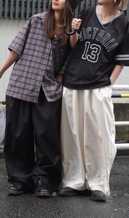 チェックハーフスリーブシャツ