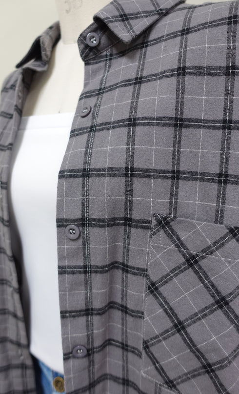 チェックハーフスリーブシャツ