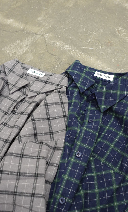 チェックハーフスリーブシャツ