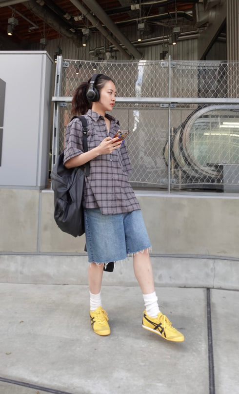 チェックハーフスリーブシャツ