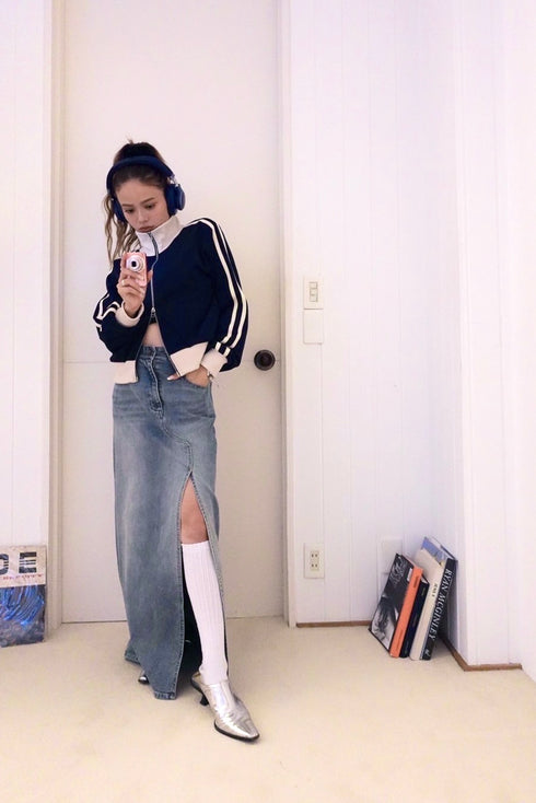 ダブルZIPラインブルゾン