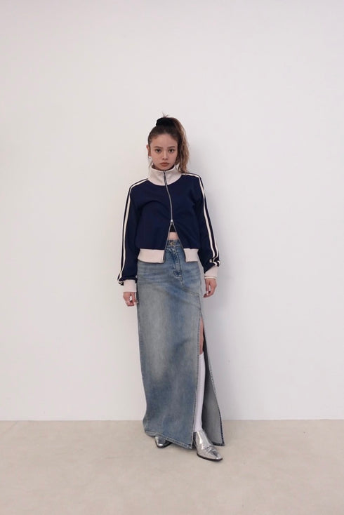 ダブルZIPラインブルゾン