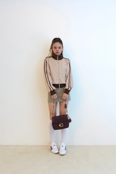 ダブルZIPラインブルゾン