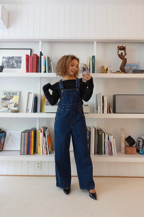 オフショルリブニット