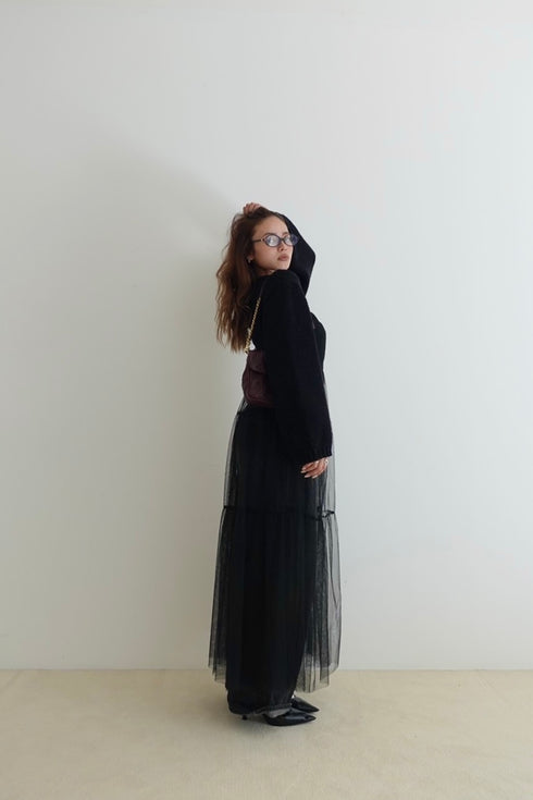 カラーショートニット