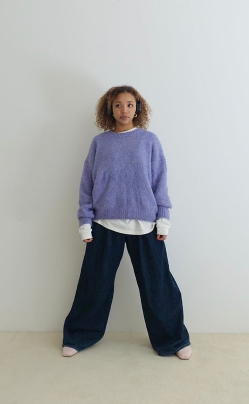 パステルカラーニット