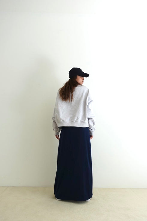 ハーフジップスウェット