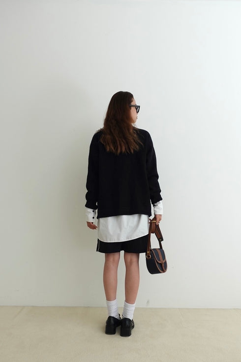 フロントポケットニットカーデ