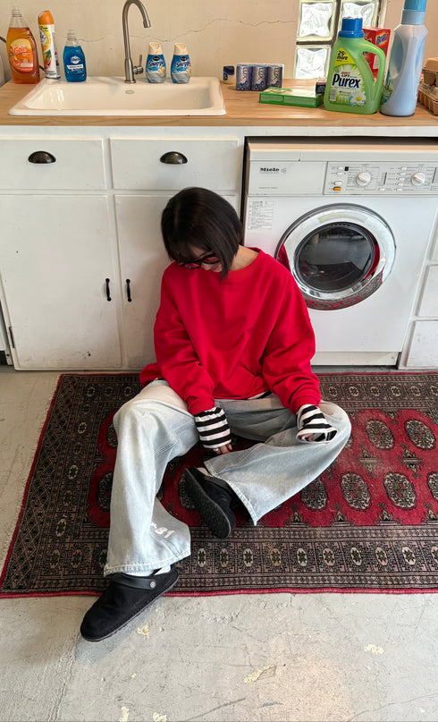 【追加:1月納品】エンブロイダリールーズスウェット