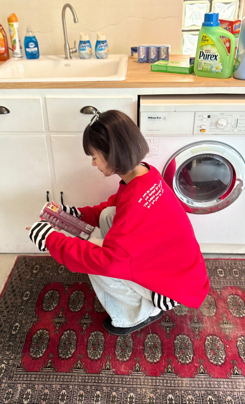 【追加:1月納品】エンブロイダリールーズスウェット