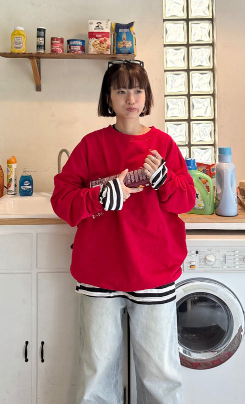 【追加:1月納品】エンブロイダリールーズスウェット