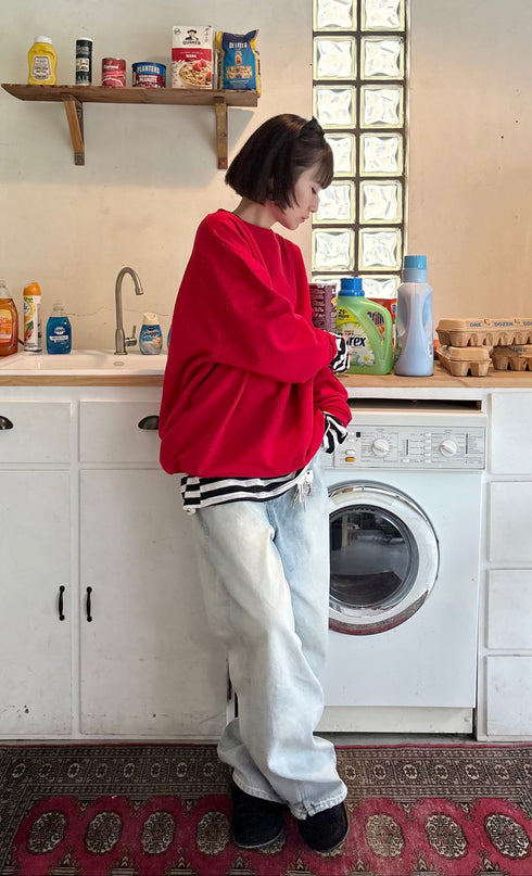 【追加:1月納品】エンブロイダリールーズスウェット