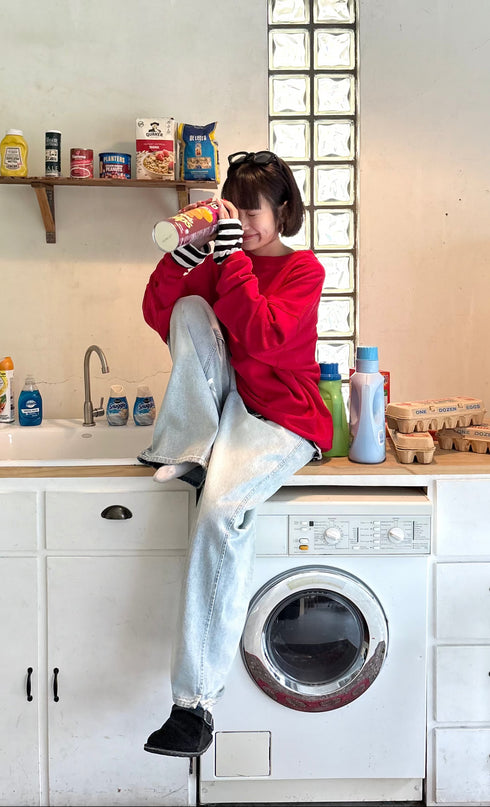 【追加:1月納品】エンブロイダリールーズスウェット