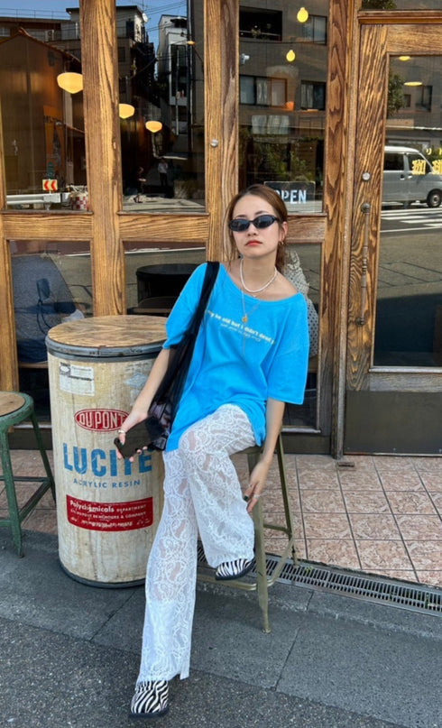 ウォッシュカラーロゴTee