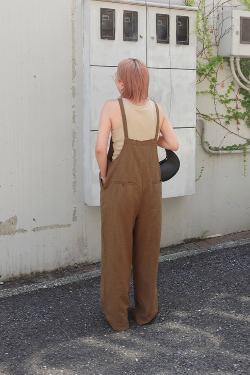 チェックルーズロンパース