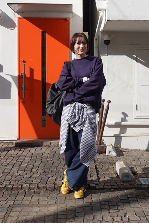 ギンガムチェックルーズシャツ