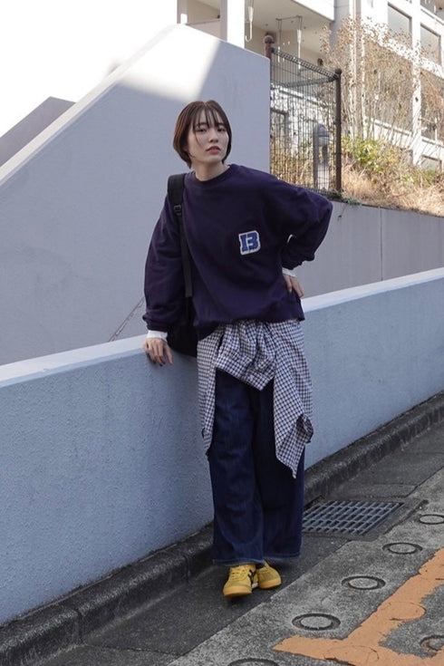 ギンガムチェックルーズシャツ