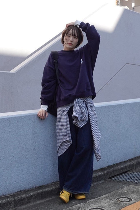 ギンガムチェックルーズシャツ