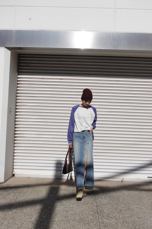 刺繍ラグランロンTee