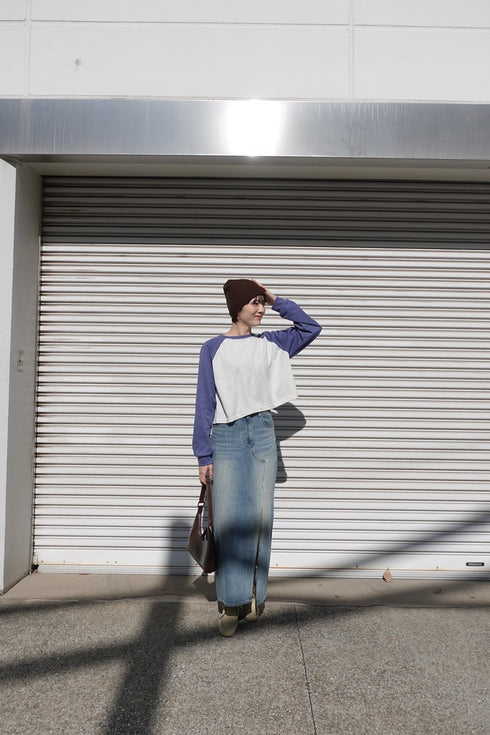 刺繍ラグランロンTee