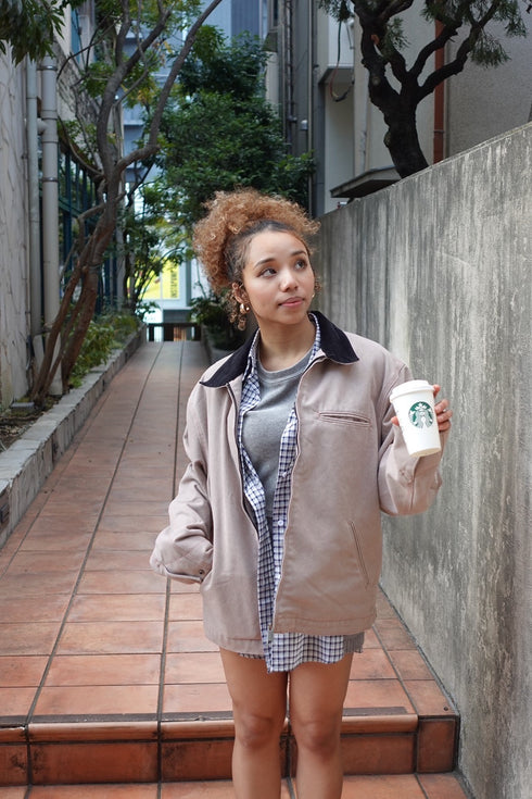 ギンガムチェックルーズシャツ