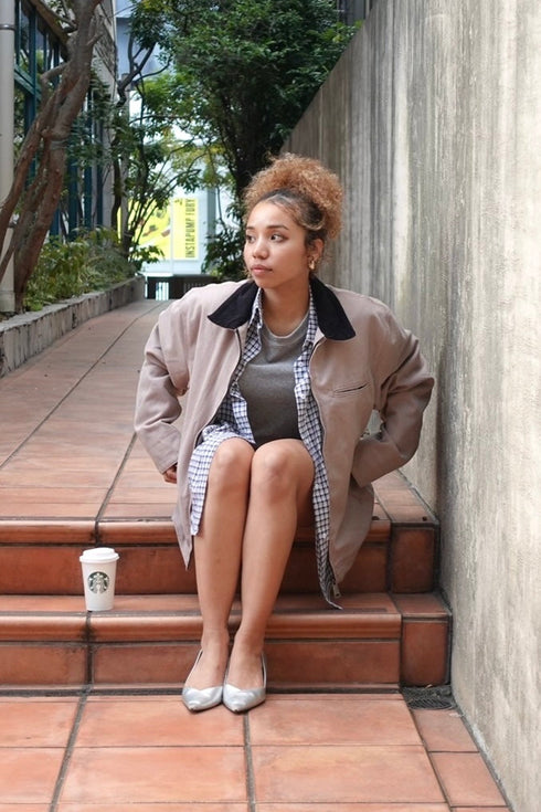 ギンガムチェックルーズシャツ