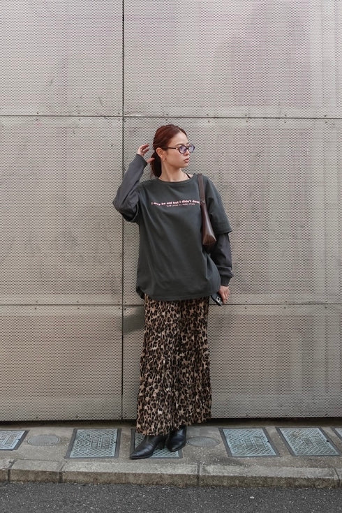 ウォッシュカラーロゴTee