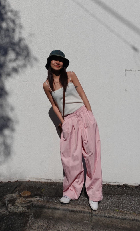 カラーニットキャミ