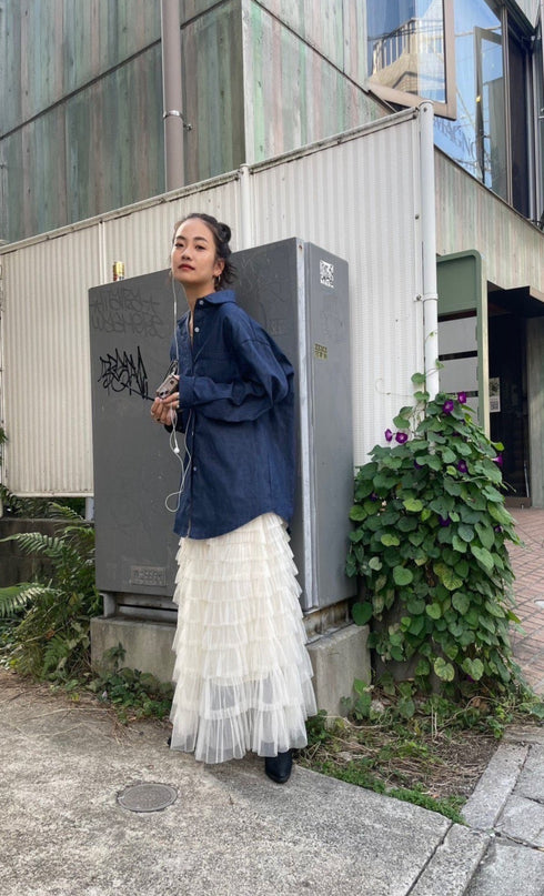 ローライズチュールスカート