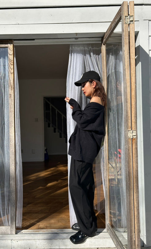 カラータックパンツ