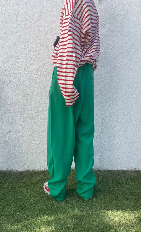 カラータックパンツ