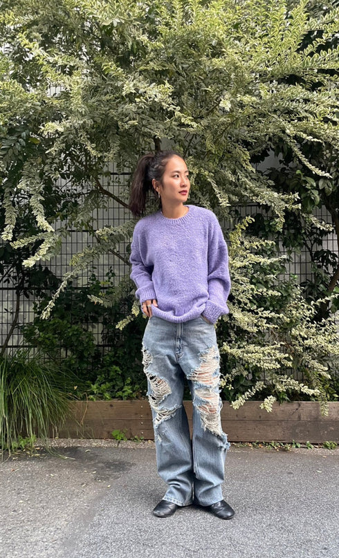 パステルカラーニット