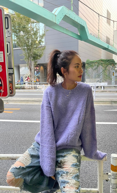 パステルカラーニット