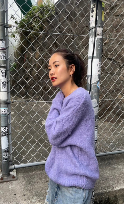 パステルカラーニット