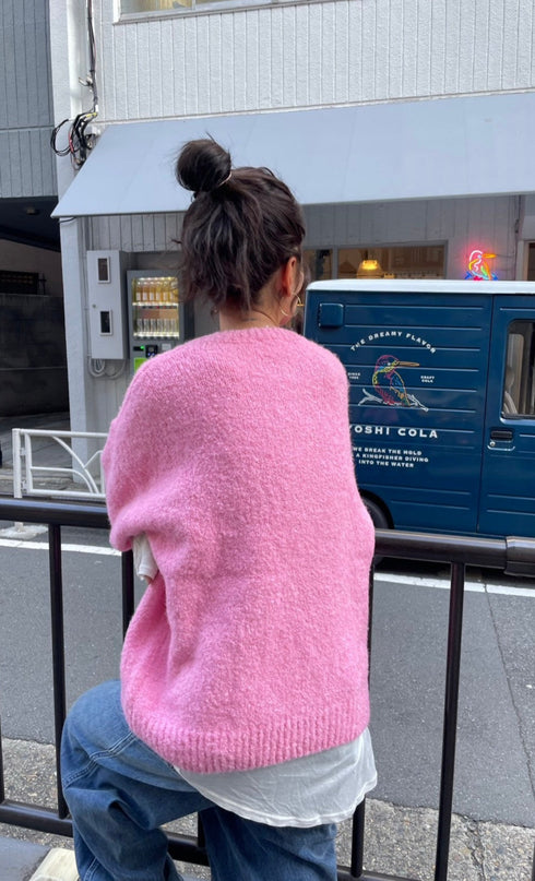 パステルカラーニット