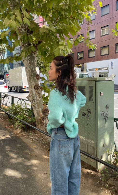 パステルカラーニット