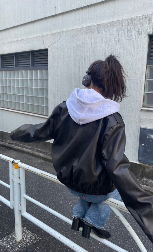 ヴィンテージレザーブルゾン