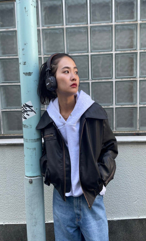 ヴィンテージレザーブルゾン