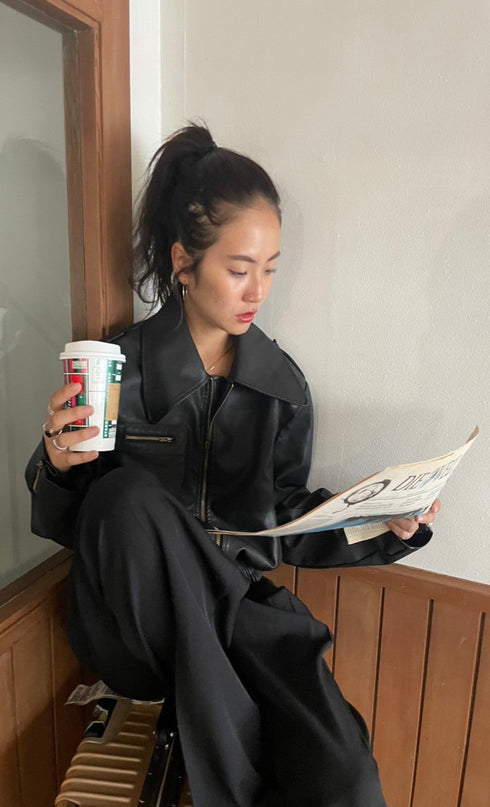 ヴィンテージレザーブルゾン