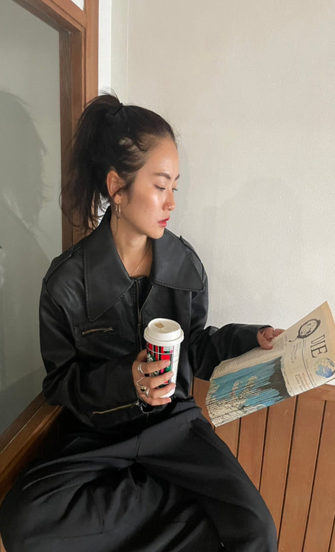 ヴィンテージレザーブルゾン