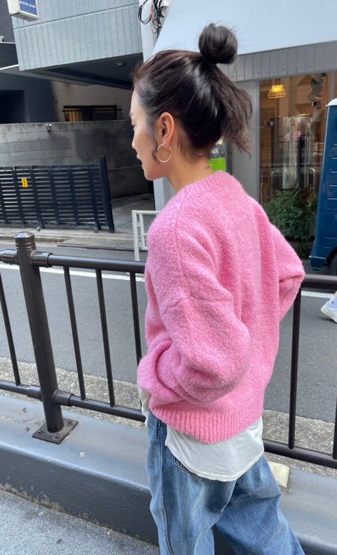 パステルカラーニット