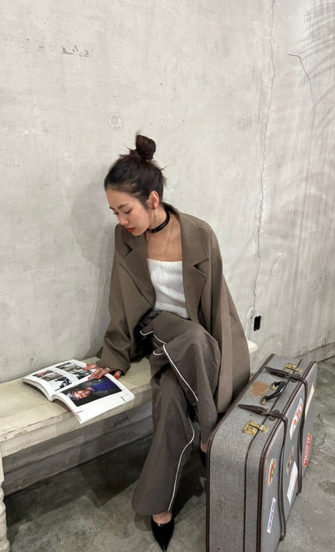 カラーニットキャミ