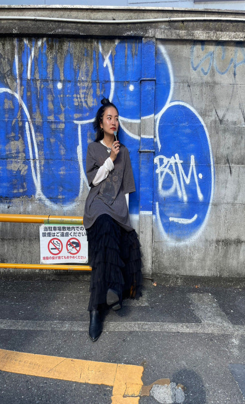 ローライズチュールスカート