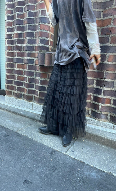 ローライズチュールスカート