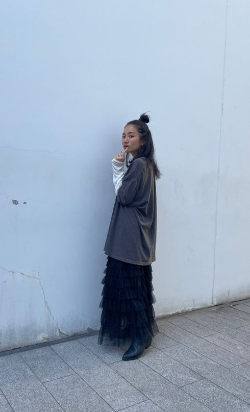 ローライズチュールスカート