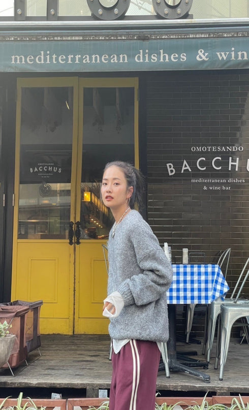 パステルカラーニット