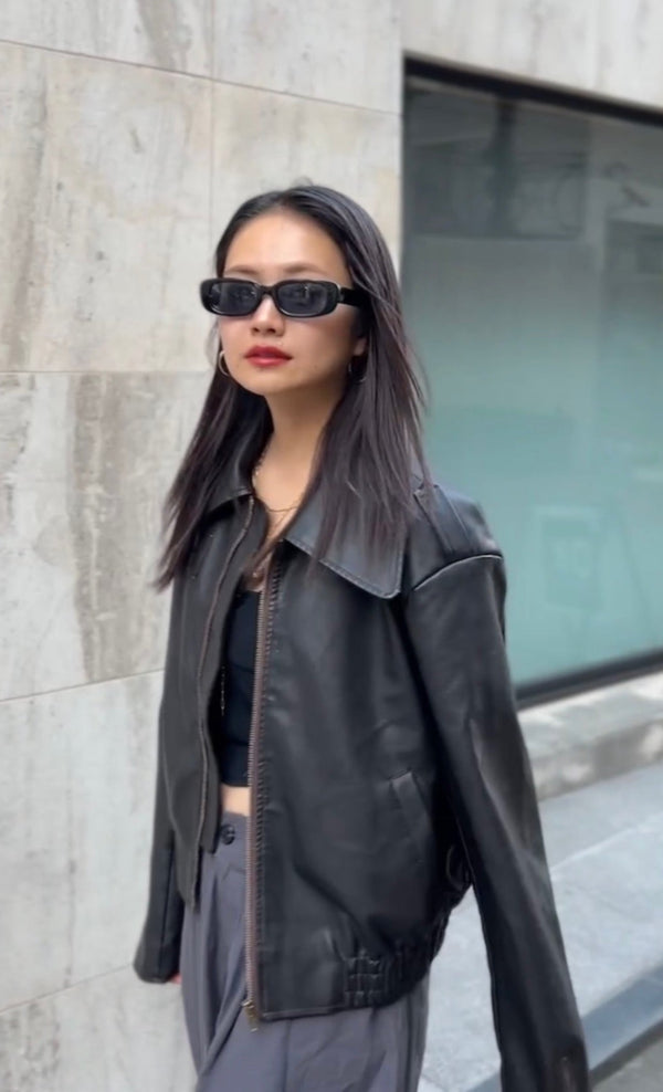 ヴィンテージレザーブルゾン