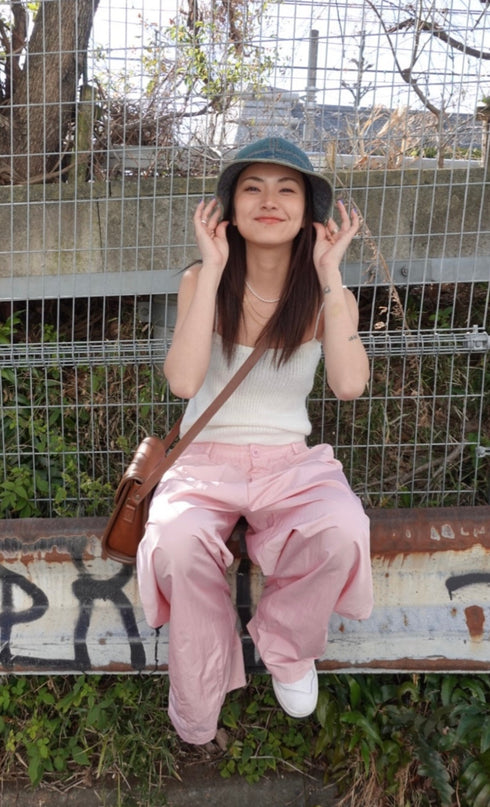 カラーニットキャミ