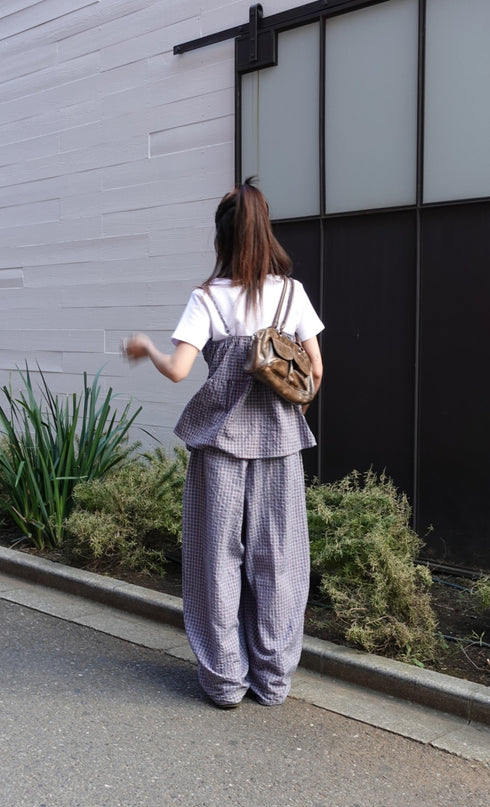 チェックルーズキャミ