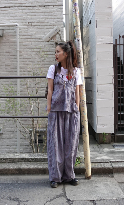 チェックルーズキャミ